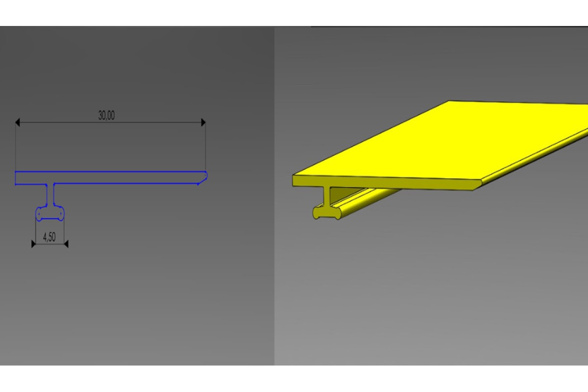 Mıknatıslı T Profil